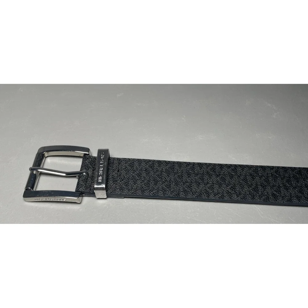 Michael Kors MK Monogram Print Logo‎ Belt Size XL Synthetic Leather